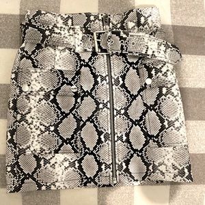 Snakeskin skirt